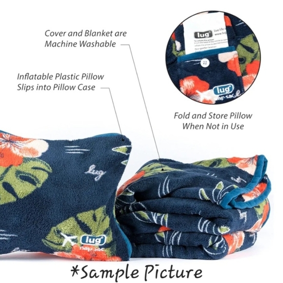 Lug NAP SAC Travel Pillow and Blanket with Polka Dots - Picture 6 of 6